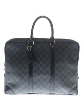 Louis Vuitton Damier Graphite Porte Documents Voyage Business Bag Handbag Black